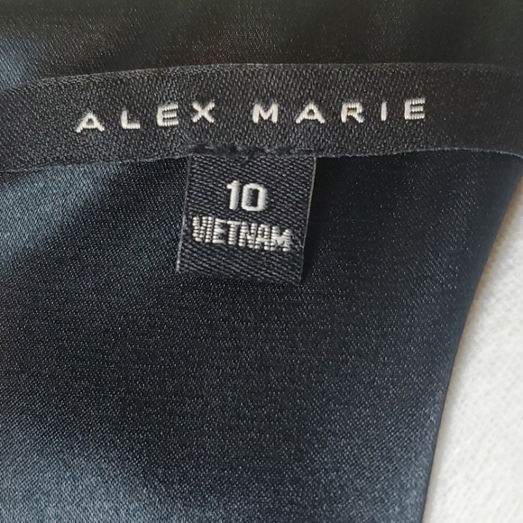 ALEX MARIE CASSIDY MINI BLACK RAINBOW DOT DRESS SIZE 10 - Picture 10 of 12